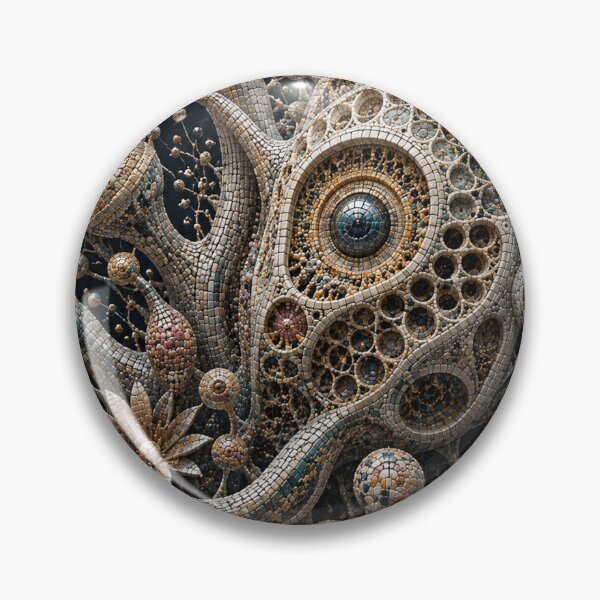 Item preview, Mosaic Organism – Biomechanical Coral Entity designed and sold by JcAbstractArt.