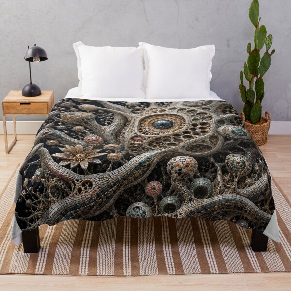 Item preview, Mosaic Organism – Biomechanical Coral Entity designed and sold by JcAbstractArt.