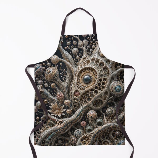 Item preview, Mosaic Organism – Biomechanical Coral Entity designed and sold by JcAbstractArt.