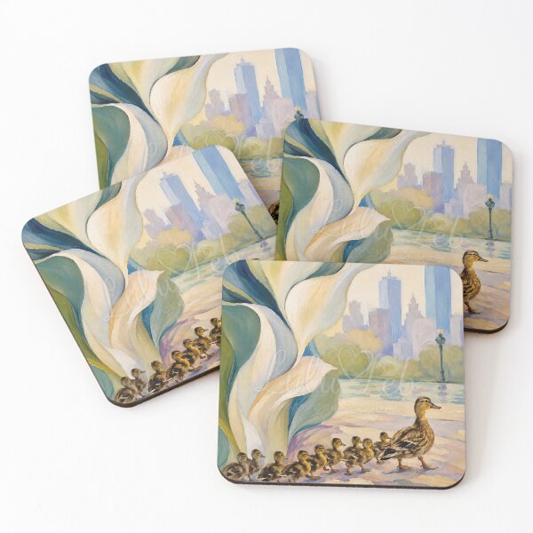 Item preview, Ducklings in Boston  designed and sold by LuluLeb.