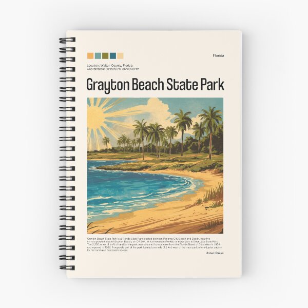 Item preview, Grayton Beach State Park Poster (Florida), USA designed and sold by PinkandP.