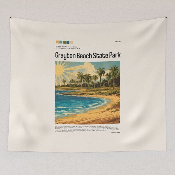 Item preview, Grayton Beach State Park Poster (Florida), USA designed and sold by PinkandP.