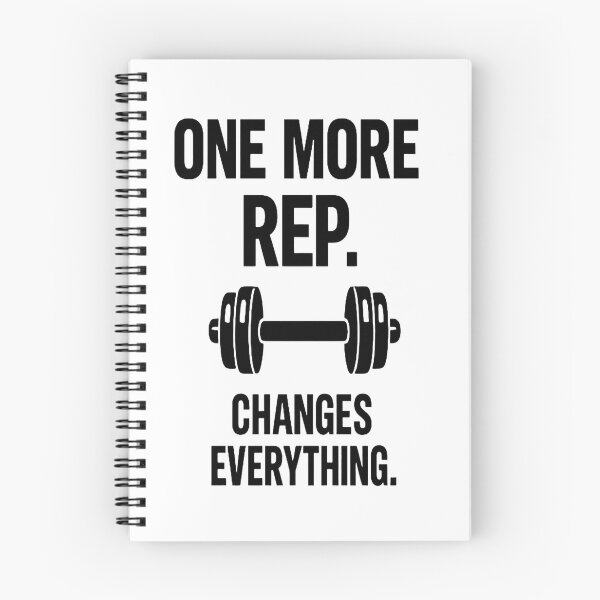 Item preview, One More Rep Changes Everything | Minimal Gym Motivation Typography designed and sold by Lovestickerco.