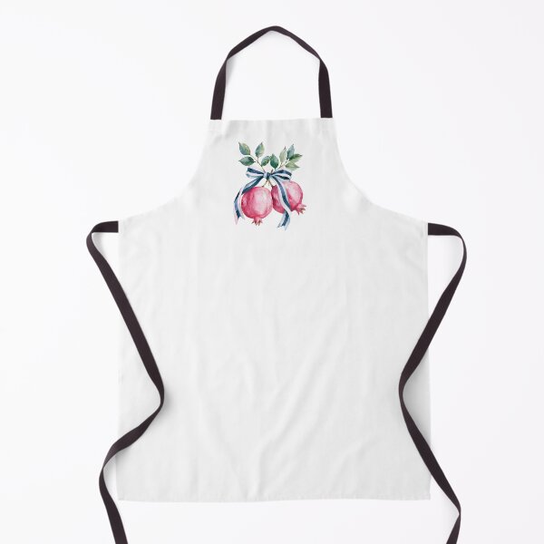 Item preview, Elegant Watercolor Pomegranate with Blue Striped Ribbon designed and sold by Ramona-Gliga.