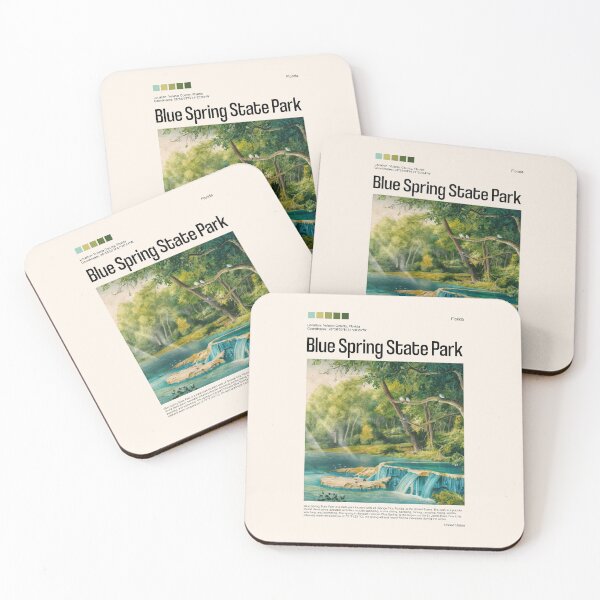 Item preview, Blue Spring State Park Poster (Florida), USA designed and sold by PinkandP.
