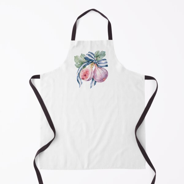 Item preview, Botanical Watercolor Fig Duo with Striped Ribbon designed and sold by Ramona-Gliga.