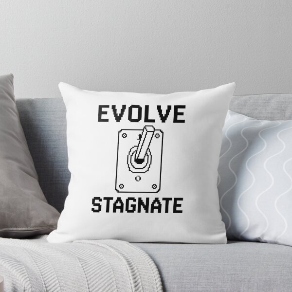 Item preview, Evolve or Stagnate - Pixel Art Motivational Switch Shirt designed and sold by deag1e ⭐.
