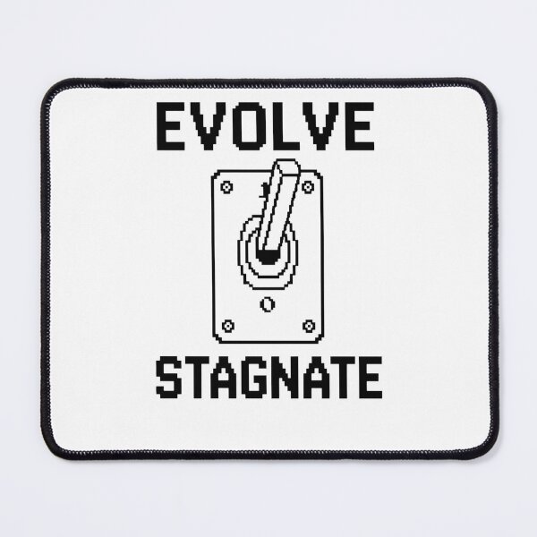 Item preview, Evolve or Stagnate - Pixel Art Motivational Switch Shirt designed and sold by deag1e ⭐.