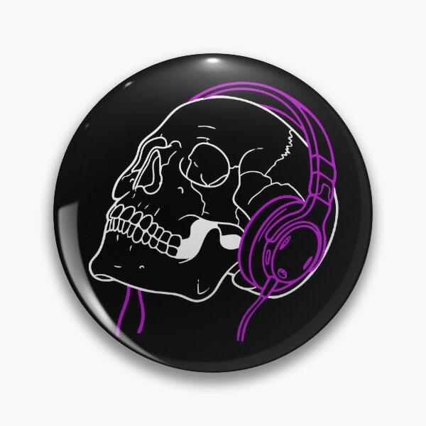 Item preview, Skull Headphones Outline Shirt – Minimalist Goth-Lite Streamer Design designed and sold by ShirtRemarks.