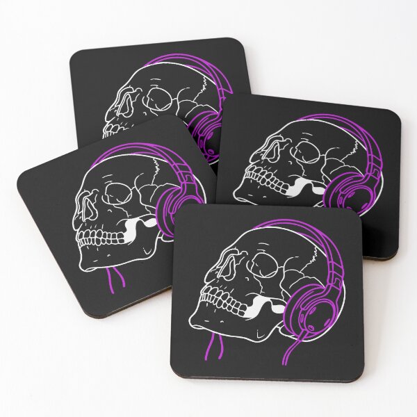 Item preview, Skull Headphones Outline Shirt – Minimalist Goth-Lite Streamer Design designed and sold by ShirtRemarks.