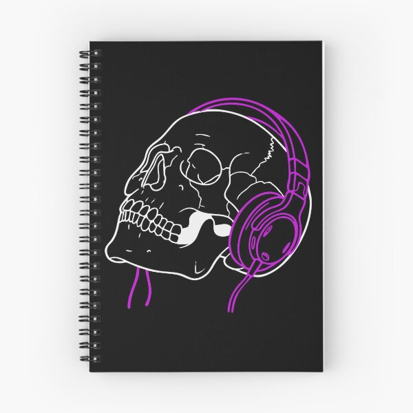 Item preview, Skull Headphones Outline Shirt – Minimalist Goth-Lite Streamer Design designed and sold by ShirtRemarks.