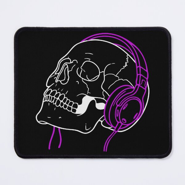 Item preview, Skull Headphones Outline Shirt – Minimalist Goth-Lite Streamer Design designed and sold by ShirtRemarks.