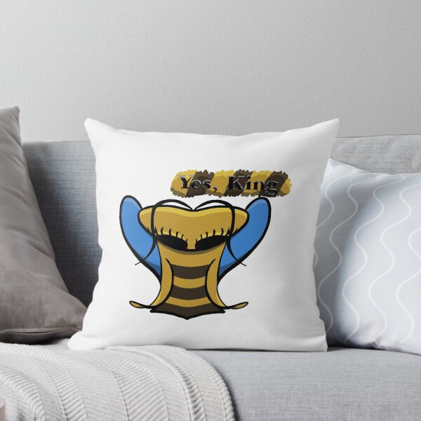 Item preview, Cute Bee Face Yes King – Funny Kawaii Sticker Art designed and sold by davidmalec.