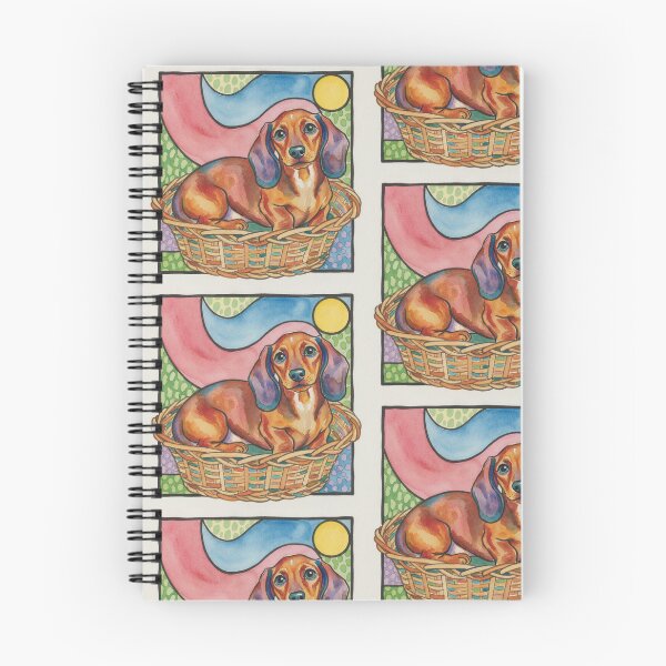 Item preview, Dachsund in the Basket designed and sold by Anihh @trauma_art.