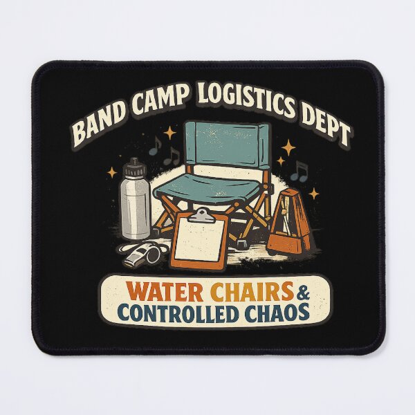 Item preview, Band Camp Logistics Dept – Water Chairs & Controlled Chaos designed and sold by Concrete Coffee Studio.