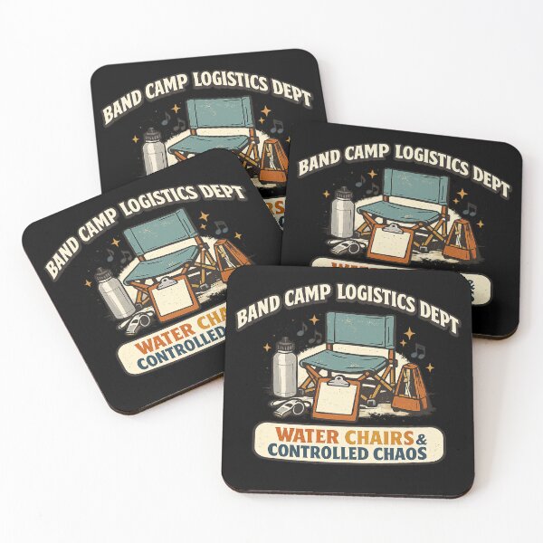 Item preview, Band Camp Logistics Dept – Water Chairs & Controlled Chaos designed and sold by Concrete Coffee Studio.