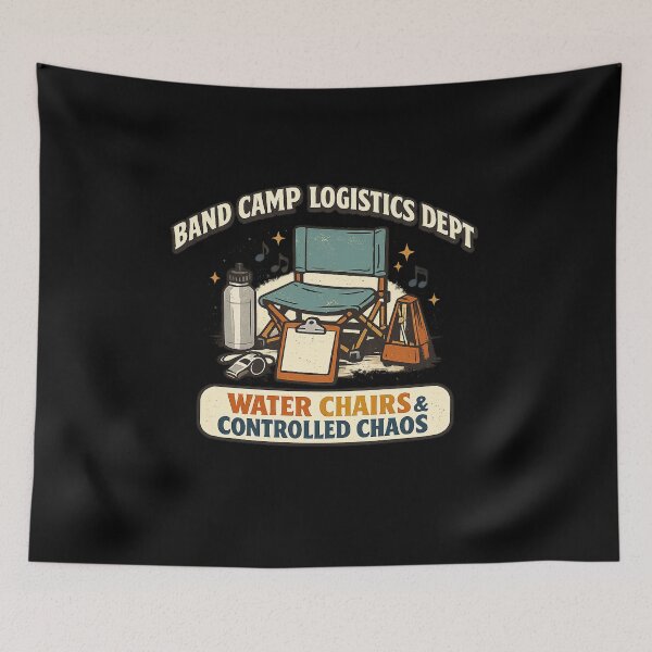 Item preview, Band Camp Logistics Dept – Water Chairs & Controlled Chaos designed and sold by Concrete Coffee Studio.