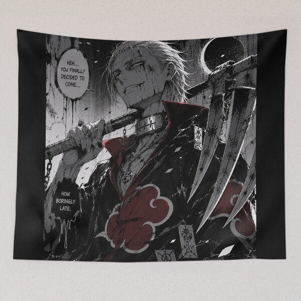 Item preview, Hidan "You Finally Decided to Come..." | Akatsuki inspired Manga Panel Art designed and sold by MyNJstories.