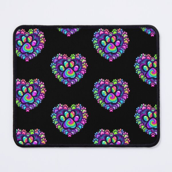 Item preview, Tie Dye Paw Print Heart Design designed and sold by GiaoCalonas.