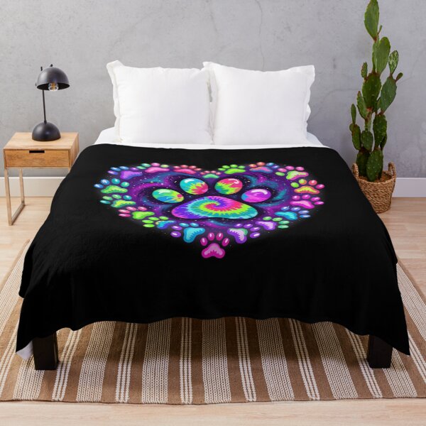 Item preview, Tie Dye Paw Print Heart Design designed and sold by GiaoCalonas.
