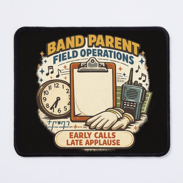 Item preview, Band Parent Field Operations – Early Calls Late Applause designed and sold by Concrete Coffee Studio.