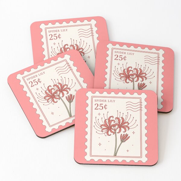 Item preview, spider lily postage stamp designed and sold by lilypadblue.