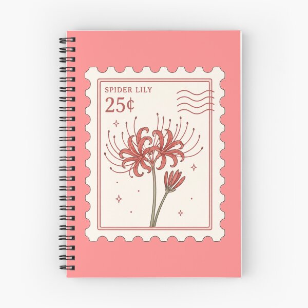 Item preview, spider lily postage stamp designed and sold by lilypadblue.