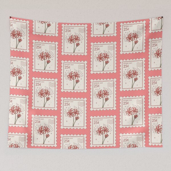 Item preview, spider lily postage stamp designed and sold by lilypadblue.