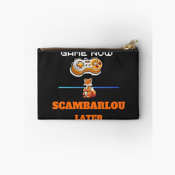 Item preview, Game Now Scambarlou Later Funny Gamer Quote White Text designed and sold by Scambarlou Echuswear.