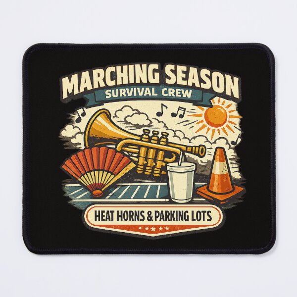 Item preview, Marching Season Survival Crew – Funny Band Parent Design designed and sold by Concrete Coffee Studio.