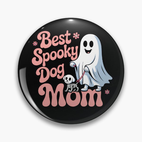 Item preview, Best Spooky Dog Mom Cute Ghost Halloween T-Shirt designed and sold by Raw Tigers.