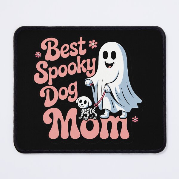 Item preview, Best Spooky Dog Mom Cute Ghost Halloween T-Shirt designed and sold by Raw Tigers.