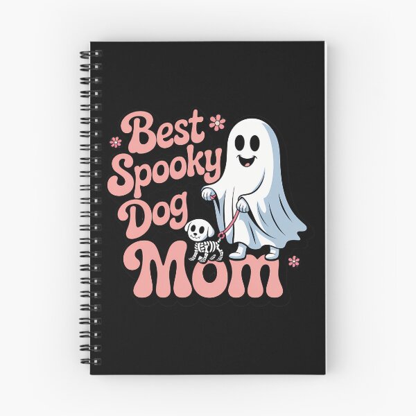 Item preview, Best Spooky Dog Mom Cute Ghost Halloween T-Shirt designed and sold by Raw Tigers.