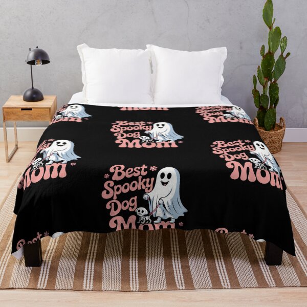 Item preview, Best Spooky Dog Mom Cute Ghost Halloween T-Shirt designed and sold by Raw Tigers.