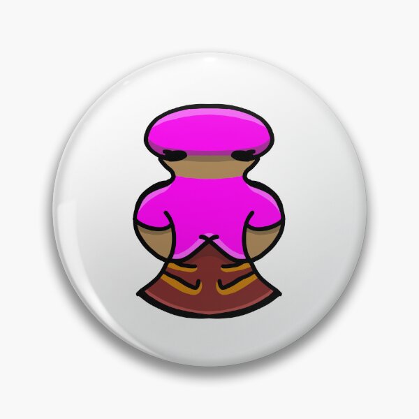Item preview, Cute Cartoon Captain Character Pink – Kawaii Uniform Sticker Art designed and sold by davidmalec.