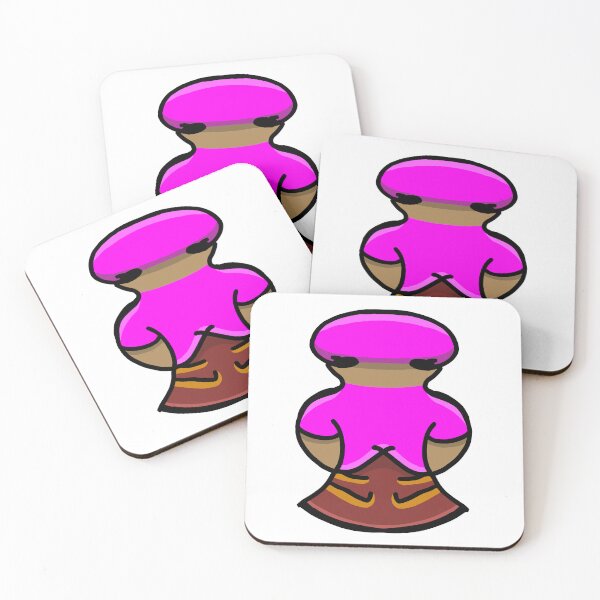 Item preview, Cute Cartoon Captain Character Pink – Kawaii Uniform Sticker Art designed and sold by davidmalec.