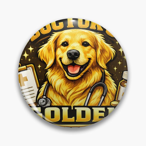 Item preview, Doctor's Golden Prescription Golden Retriever Nurse Doctor Design designed and sold by Sahil Randhawa.