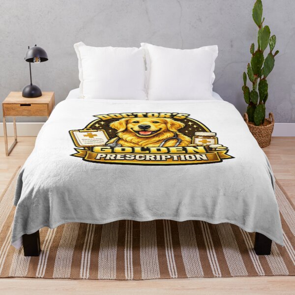 Item preview, Doctor's Golden Prescription Golden Retriever Nurse Doctor Design designed and sold by Sahil Randhawa.
