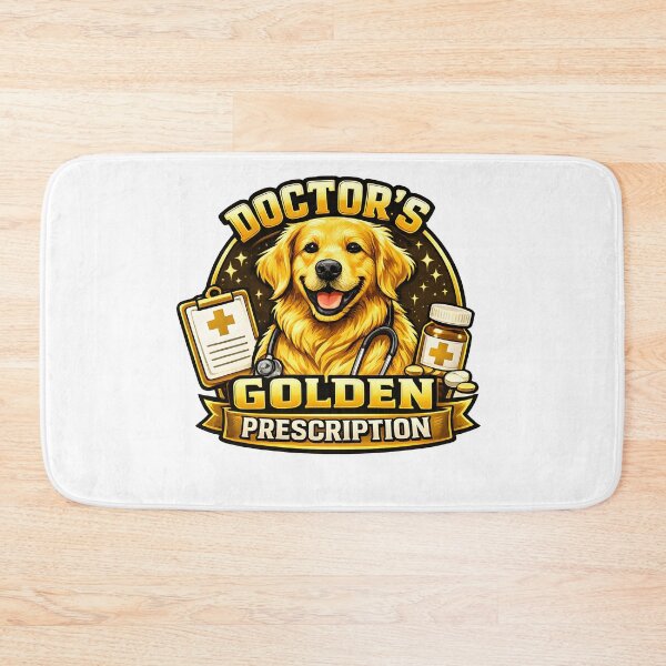 Item preview, Doctor's Golden Prescription Golden Retriever Nurse Doctor Design designed and sold by Sahil Randhawa.