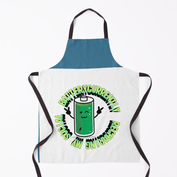 Item preview, Currently Recharging My Social Battery Cute Kawaii Graphic designed and sold by Shadrach Roo.