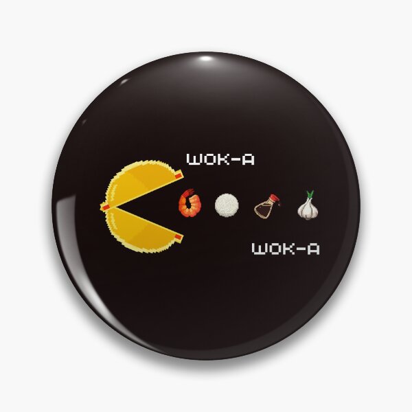 Item preview, Wok-a Wok-a Pac-man Gaming and Cooking Pun designed and sold by InkyCorvid.