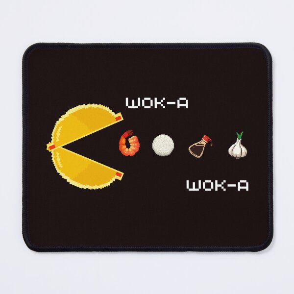 Item preview, Wok-a Wok-a Pac-man Gaming and Cooking Pun designed and sold by InkyCorvid.