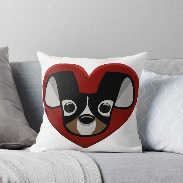Item preview, Cute Chihuahua Face in Heart – Dog Lover Sticker Art designed and sold by davidmalec.