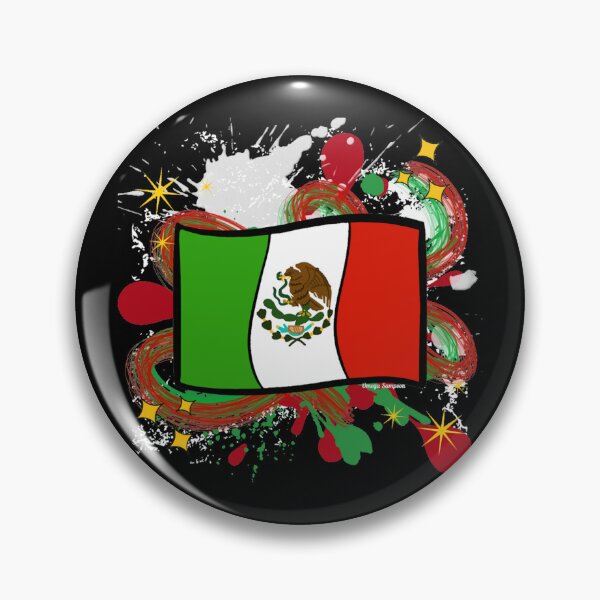 Item preview, Mexican Flag with paint splatter  designed and sold by artbyomega.