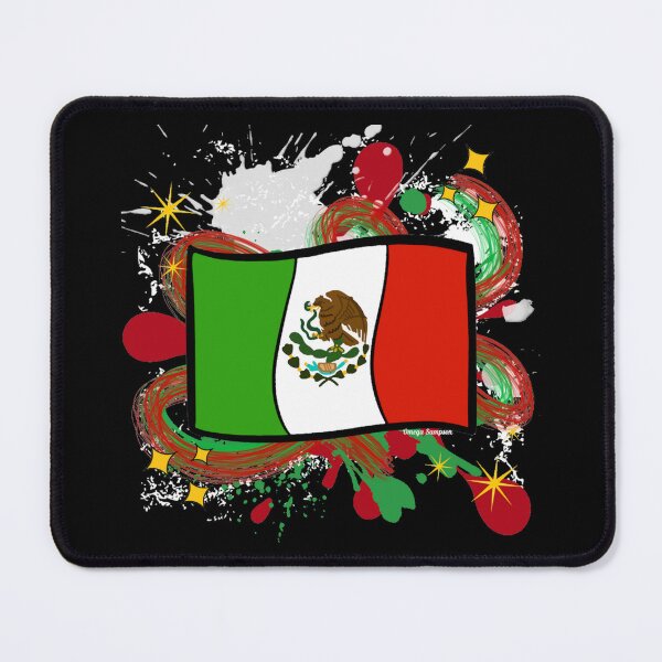 Item preview, Mexican Flag with paint splatter  designed and sold by artbyomega.