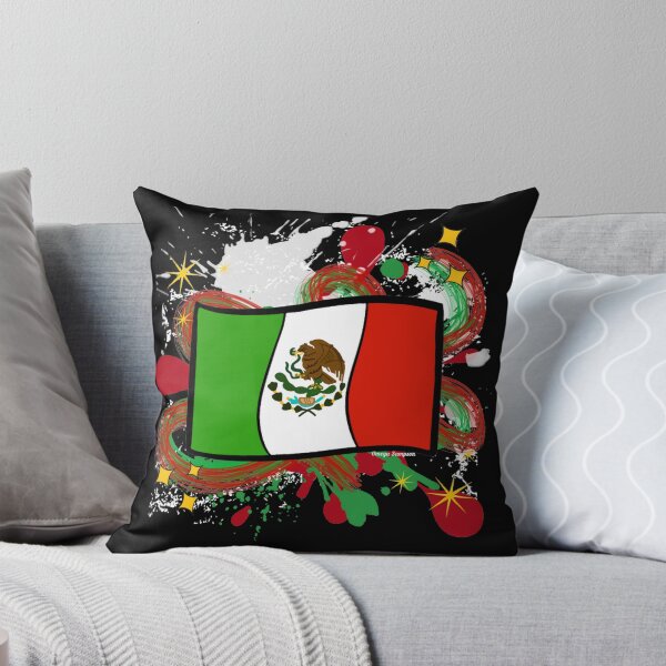 Item preview, Mexican Flag with paint splatter  designed and sold by artbyomega.