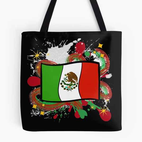 Item preview, Mexican Flag with paint splatter  designed and sold by artbyomega.