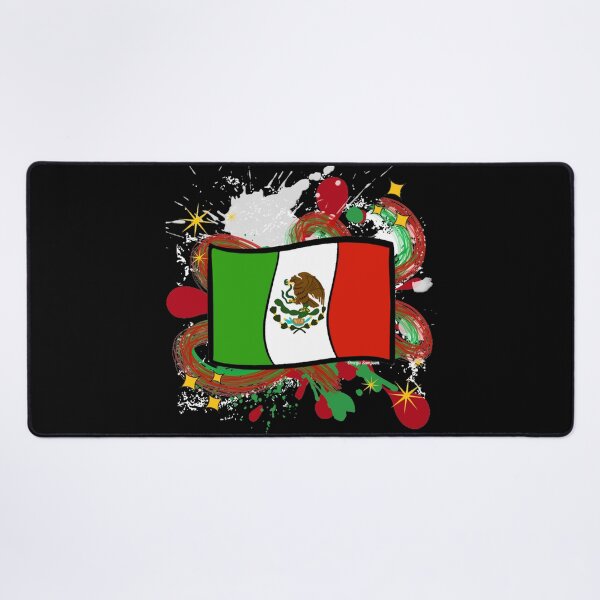 Item preview, Mexican Flag with paint splatter designed and sold by artbyomega.