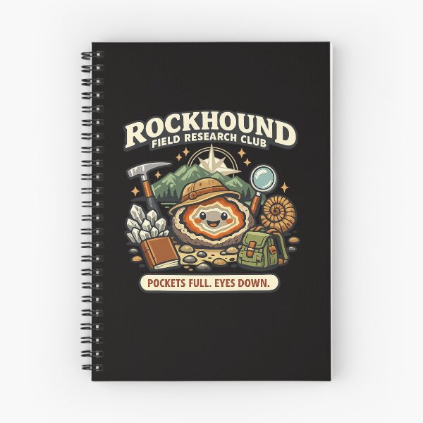 Item preview, Rockhound Field Research Club – Funny Agate Hunting Geology Design designed and sold by Concrete Coffee Studio.