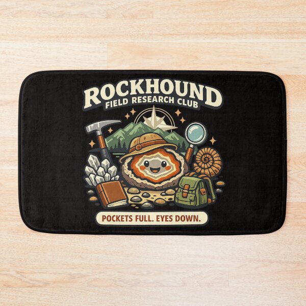 Item preview, Rockhound Field Research Club – Funny Agate Hunting Geology Design designed and sold by Concrete Coffee Studio.